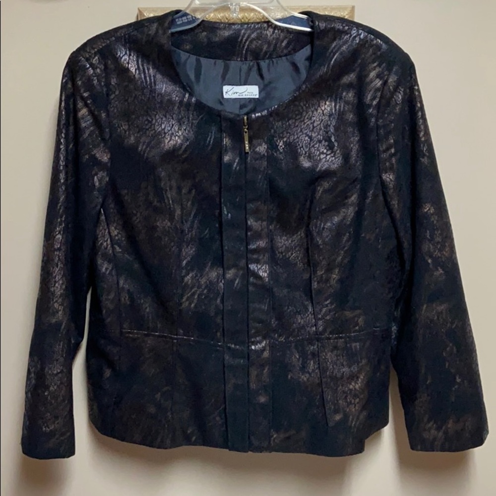 Kim Rogers Suede Jacket Blazer